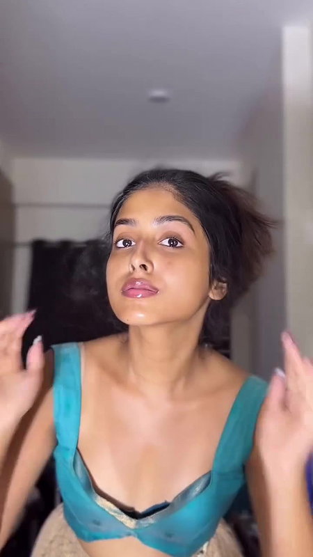 Awesome beautiful girl saree strip open boobs show 22