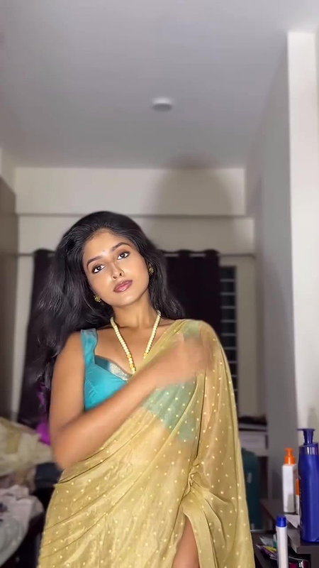 Awesome beautiful girl saree strip open boobs show 22