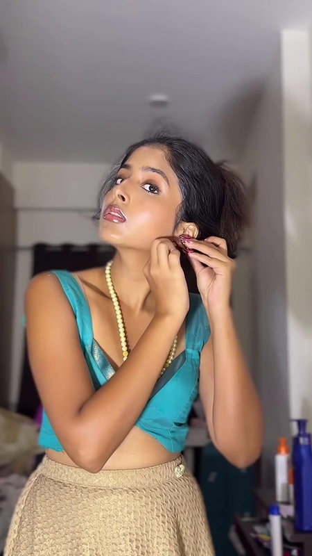 Awesome beautiful girl saree strip open boobs show 22