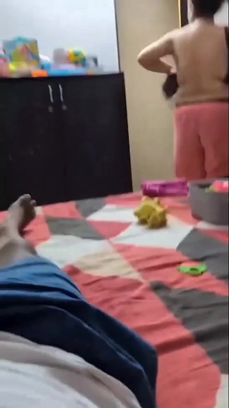 Hot bhabi dress changes in a room recording 22