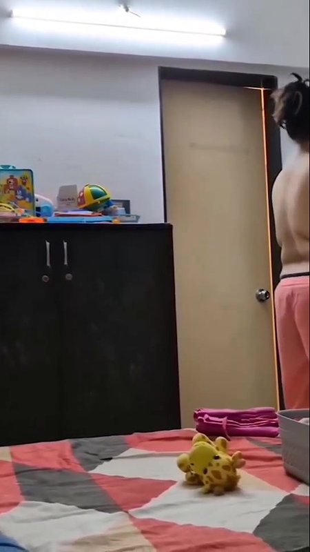 Hot bhabi dress changes in a room recording 22