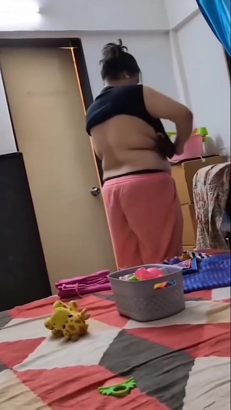 Hot bhabi dress changes in a room recording 22