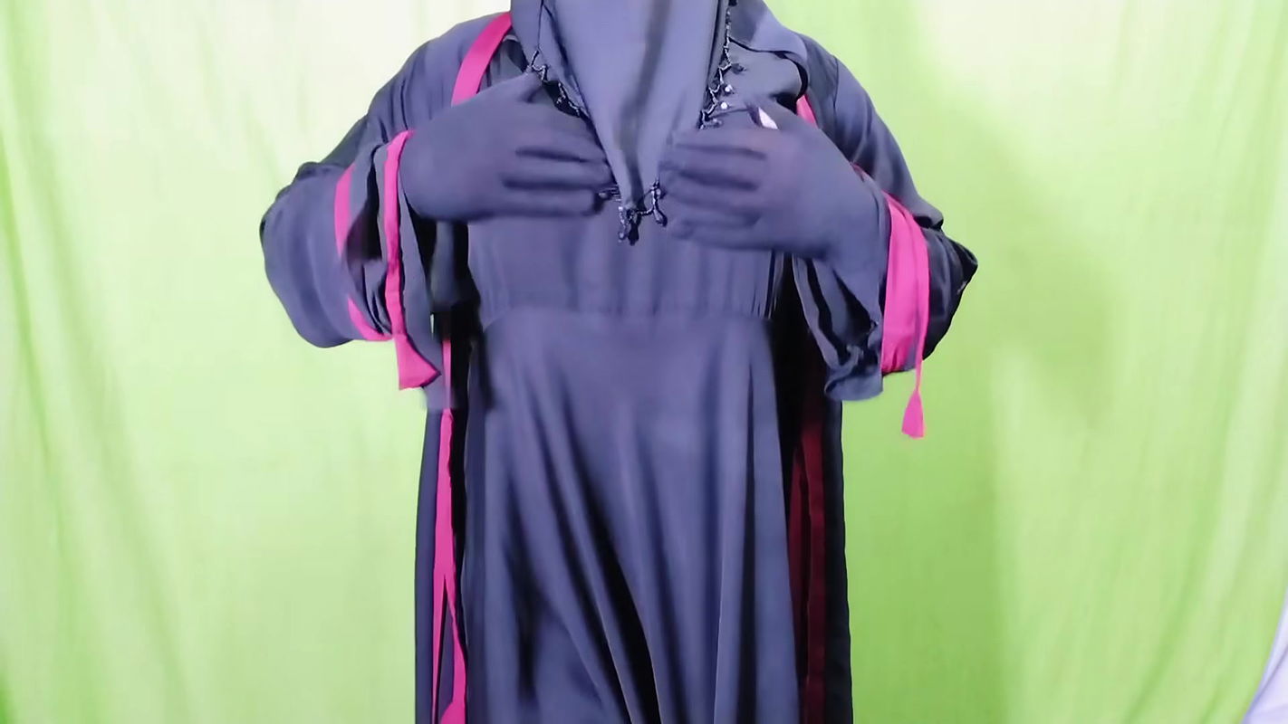 Beautiful Amena Bhabhi has sex indoors wearing a burqa and hijab