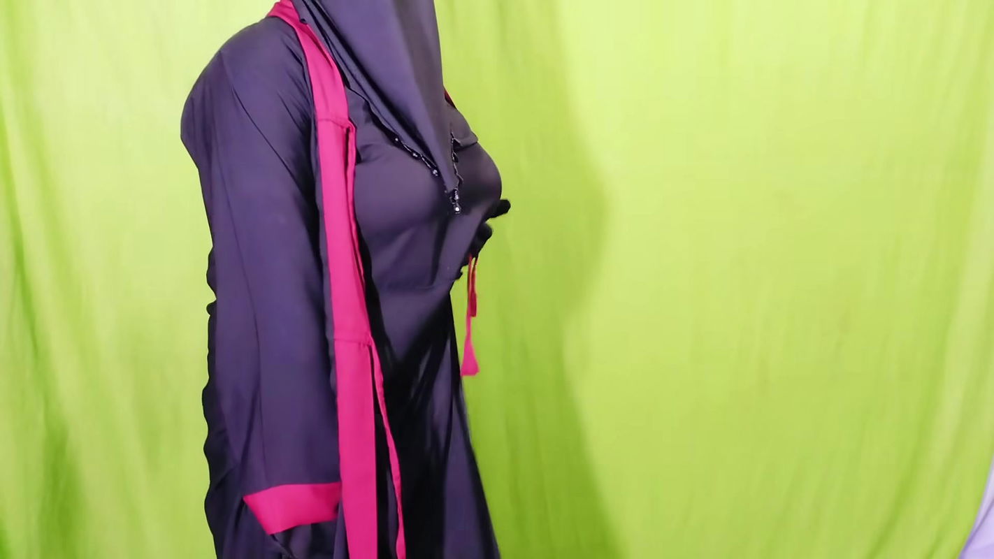 Beautiful Amena Bhabhi has sex indoors wearing a burqa and hijab