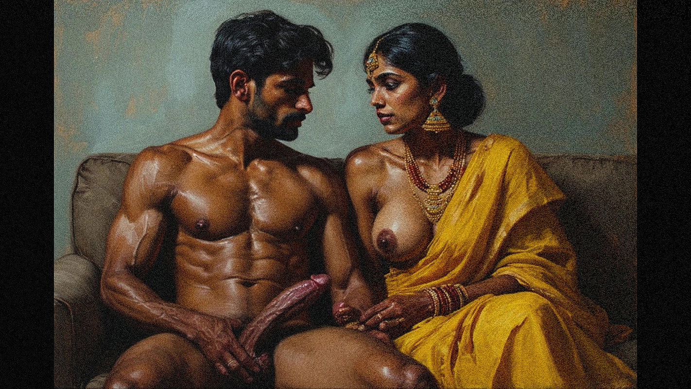 Indian girl with russian model and her boyfriend big massive cock inside indian pussy
