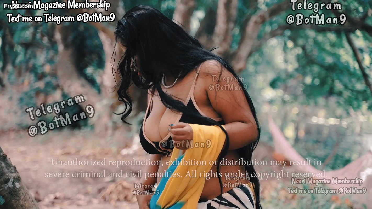 Sreetama Open Boobs in Jungle Uncut Naari Magazine