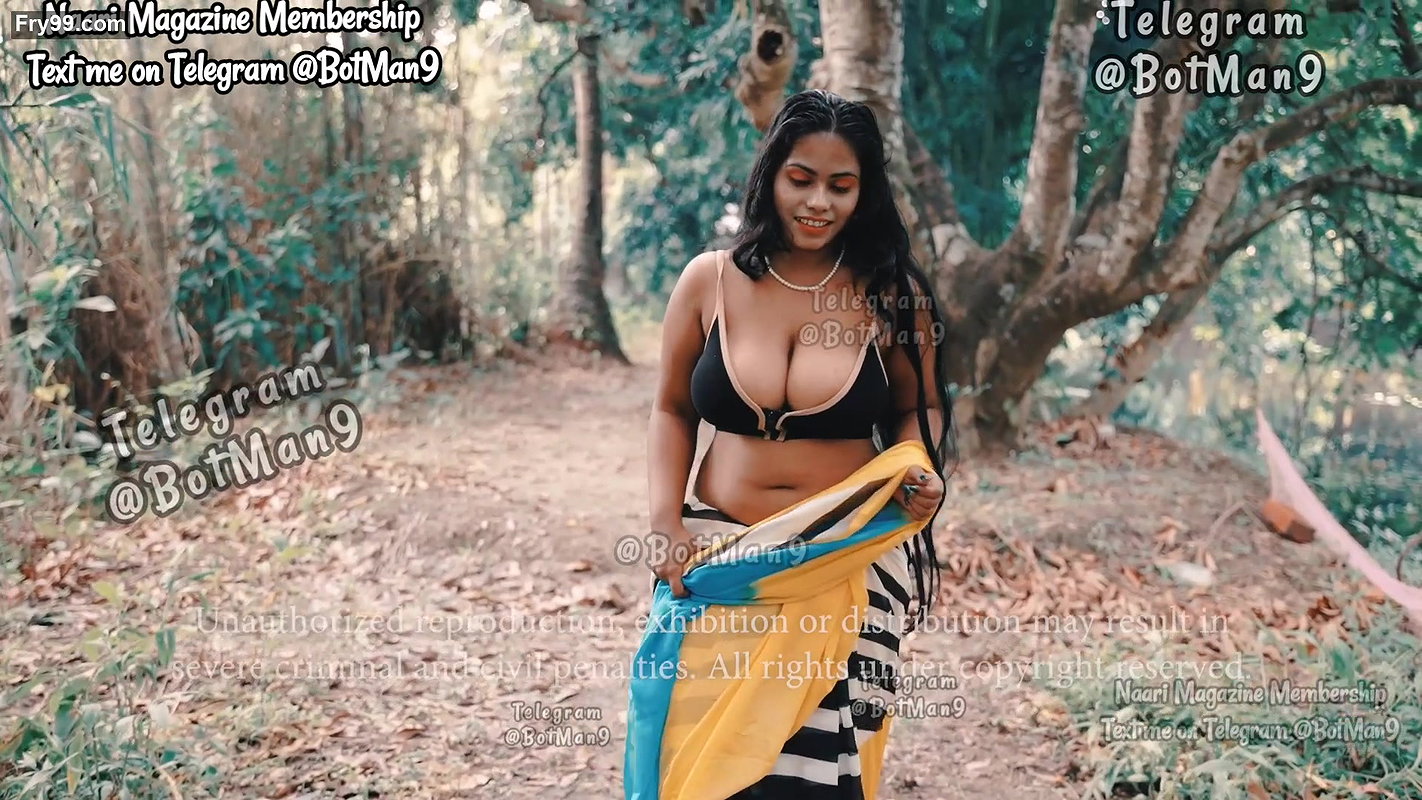 Sreetama Open Boobs in Jungle Uncut Naari Magazine