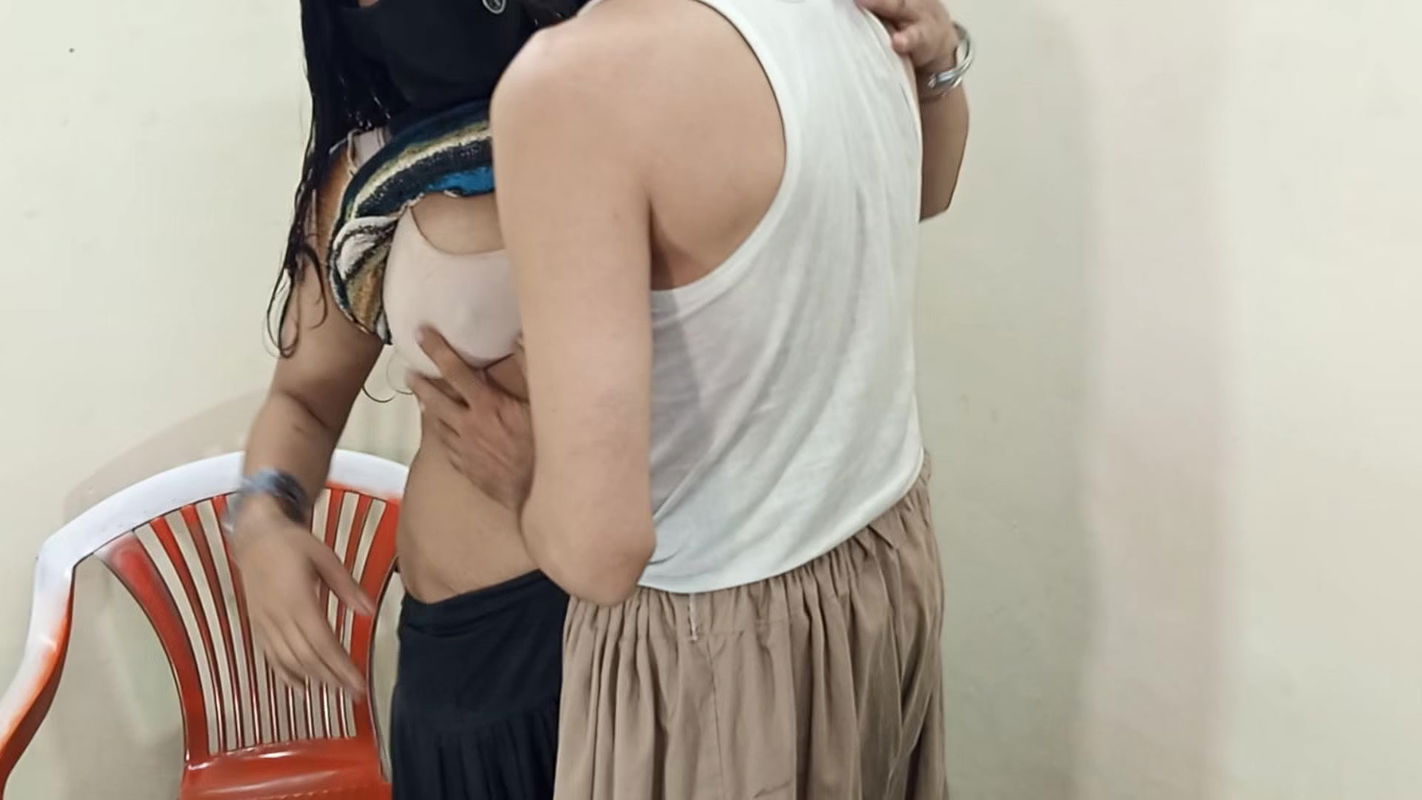 Desi anal sex, Bhabhi caught while taking anal ride on chair, Clear Hindi ass fucking