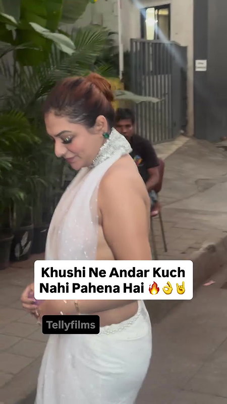KHUSHI MUKHERJEE BOMBSHELL BOLD BABE SEXY IN SEE THRU DRESS AND BACKLESS VIEW UUFFF 22