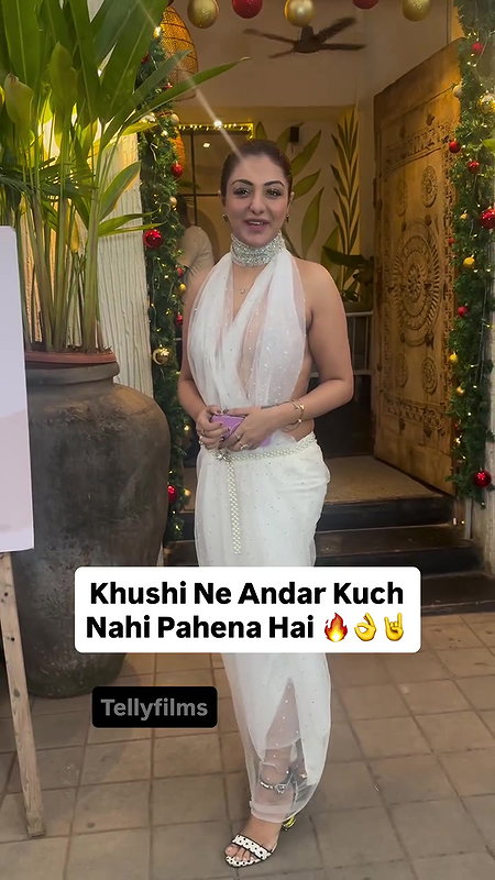 KHUSHI MUKHERJEE BOMBSHELL BOLD BABE SEXY IN SEE THRU DRESS AND BACKLESS VIEW UUFFF 22