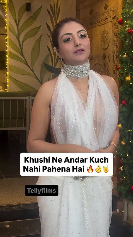 KHUSHI MUKHERJEE BOMBSHELL BOLD BABE SEXY IN SEE THRU DRESS AND BACKLESS VIEW UUFFF 22