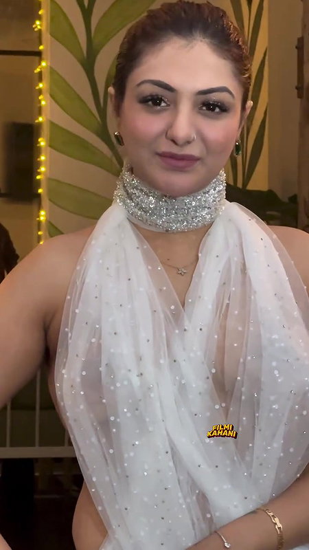 KHUSHI MUKHERJEE BOMBSHELL BOLD BABE SEXY IN SEE THRU DRESS AND BACKLESS VIEW UUFFF 24