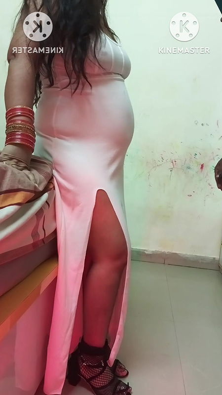 BBC Guy with Indian Girlfriend at Home