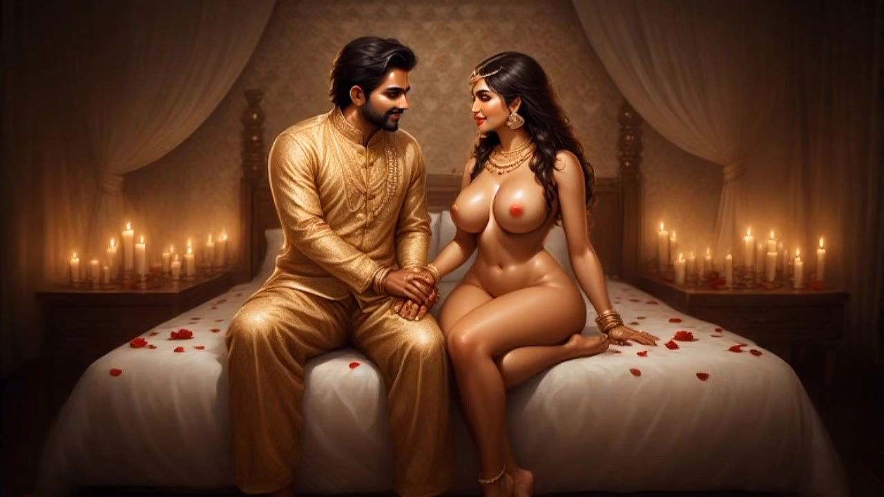 A close-up of Ayesha Ashii shaved pussy shows that she is literally dripping