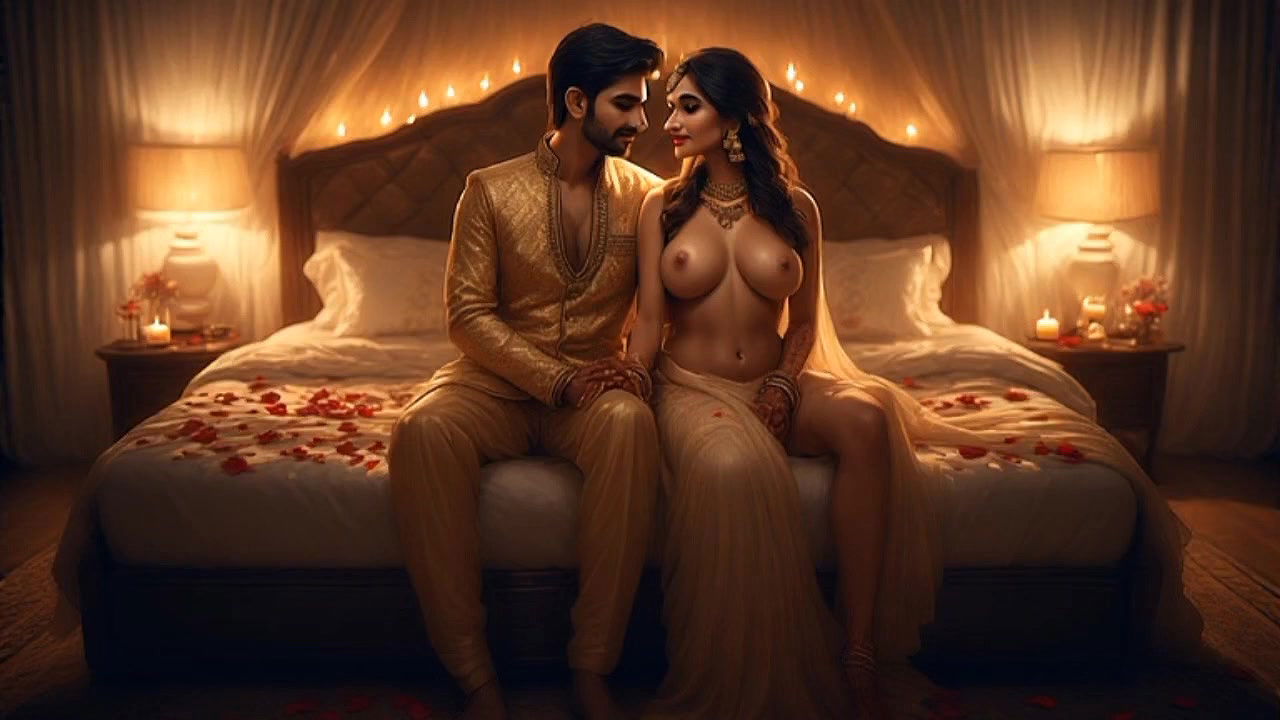 A close-up of Ayesha Ashii shaved pussy shows that she is literally dripping