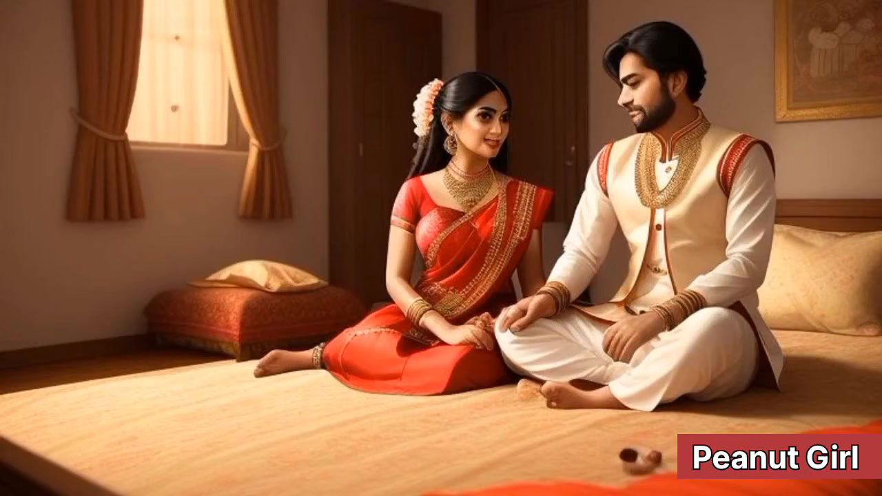 Hot Indian mistress fucking slave husband ass by strapon