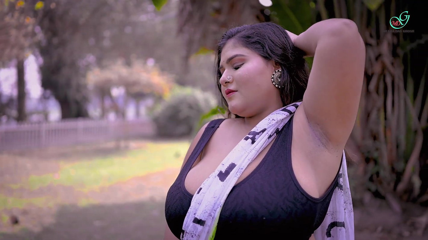 Booby megha das ghosh huge cleavage hot navel and armpit show photoshoot 22