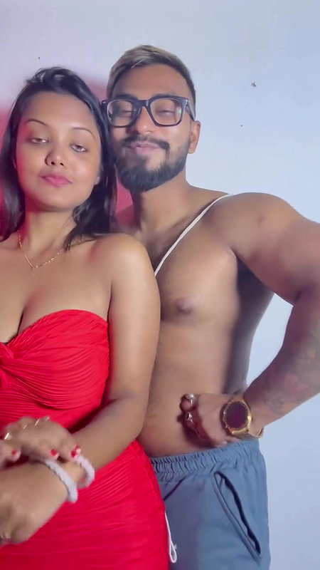 Horny couples very hot romance boobs and navel show 22