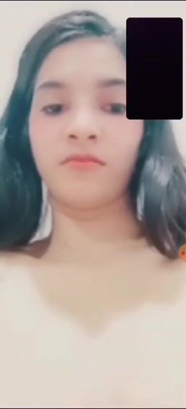 Hot cute babe face expression on video call 22