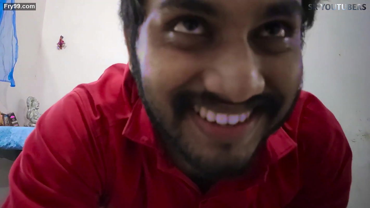 Smiling Vaishnavy boobs pressed nicely with face, feet kissed, slight smooch