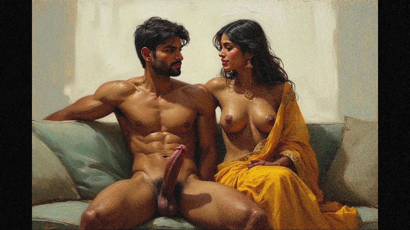 Girlfriend shared her boyfriend to her two of her bestfriend as she was watching them fuck