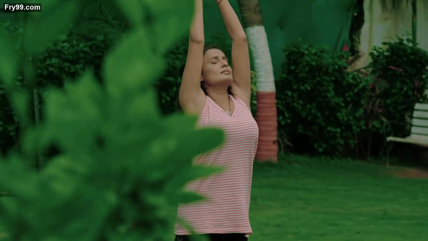 Busty Girl yoga from crime patrol