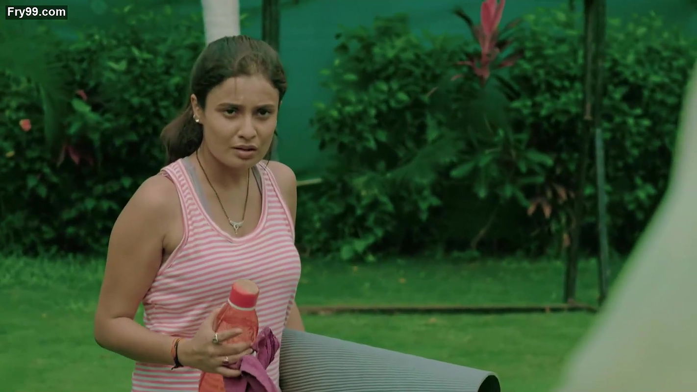 Busty Girl yoga from crime patrol