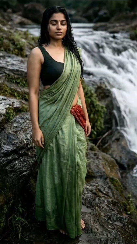 Hot mallu erotic girl wild looks in saree 22