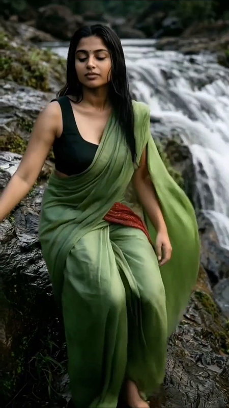 Hot mallu erotic girl wild looks in saree 22