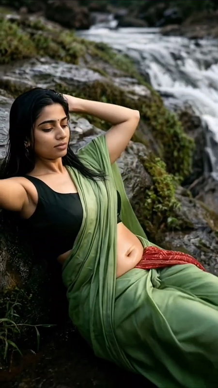 Hot mallu erotic girl wild looks in saree 22