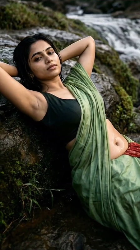 Hot mallu erotic girl wild looks in saree 22