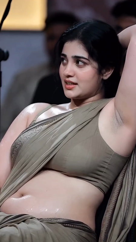 Pretty girl looking hot in saree 22