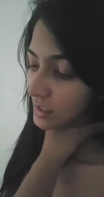 Horney slim girlfriend giving hot expressions while boyfriend recording her nude 22