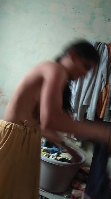 Bhabhi Changing Dress & Dever Pressing Her Boobs 22