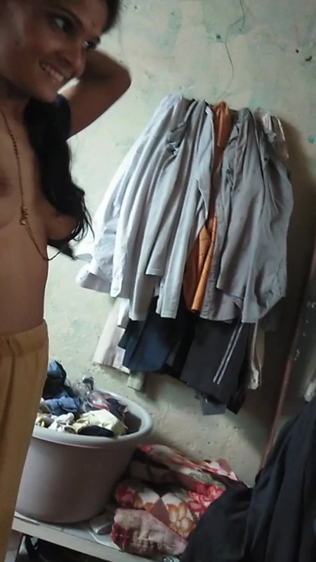 Bhabhi Changing Dress & Dever Pressing Her Boobs 22