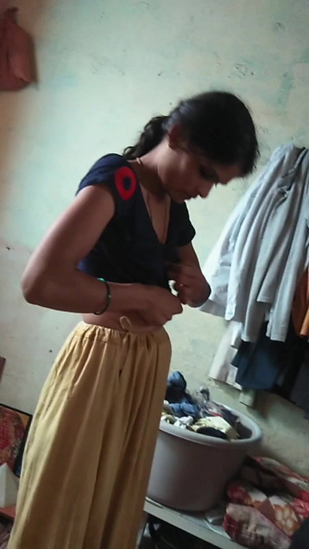 Bhabhi Changing Dress & Dever Pressing Her Boobs 22