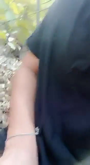 Beautiful girlfriend outdoor kissing boob sucked and fucking with lover 22