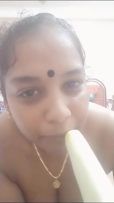 Horny Bhabhi Inserting Cucumber In Both Holes 23