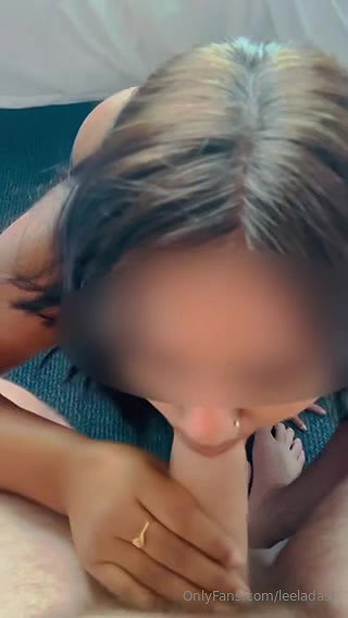 Indian onlyfans model leela dasi sucking White cock and tit job 22