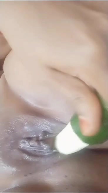 Horny Bhabhi Inserting Cucumber In Both Holes 22