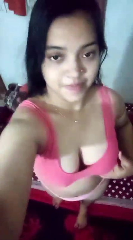 Beautiful Sexy Girlfriend Showing Boobs Teasing In Bra Panty 23