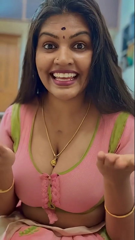 Indian hot erotic wife wild looks and hot cleavage 22