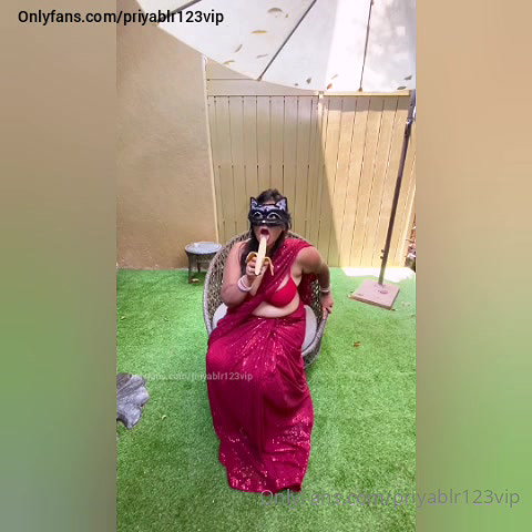 Priyablr Banana teasing 22