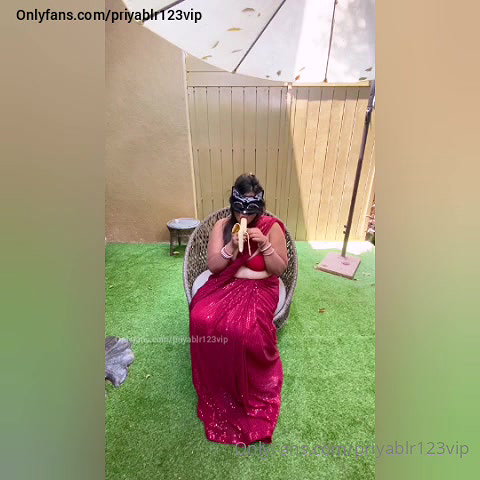 Priyablr Banana teasing 22