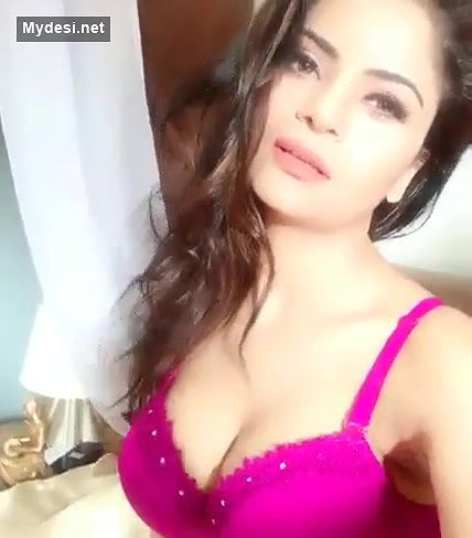 Actress Talking with Director and in Bra she taking selfie video with talking audio