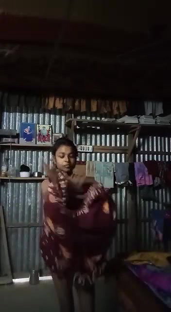 Village Girl Changing Dress
