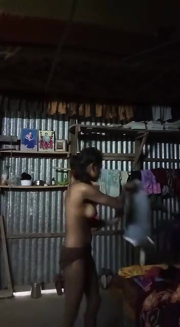 Village Girl Changing Dress