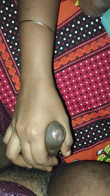 I Jerk off My Stepson’s Cock Until He Explodes with Cum- Real Varsha