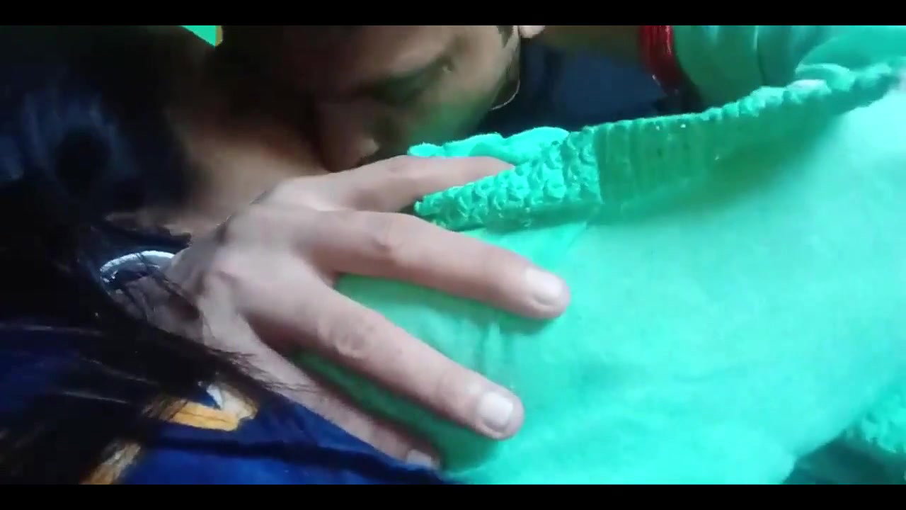 Kissing and Pressing Boobs of Girlfriend