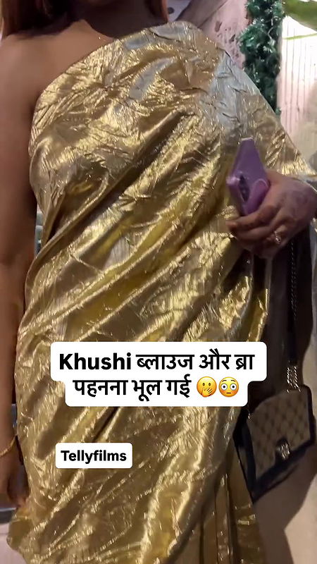 BOLD BABE KHUSHI MUKHERJEE BOMBSHELL BLOUSE AND BRALESS SEXY IN ONLY SAREE UUFFF2